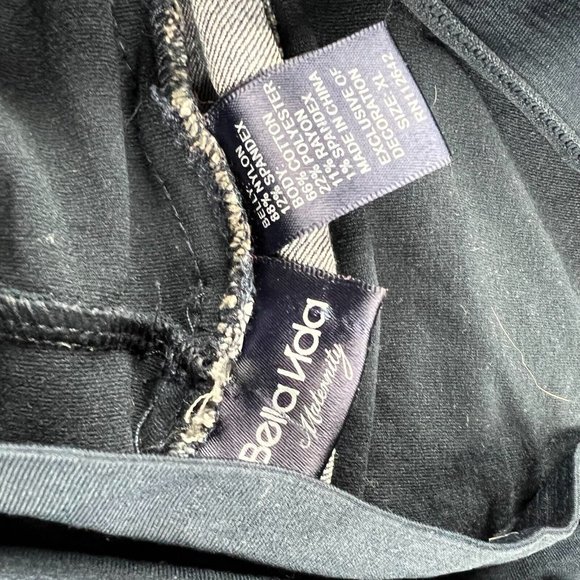 Bella Vida Maternity Jeans Womens Size XL Bootcut Dark Wash - Picture 6 of 9